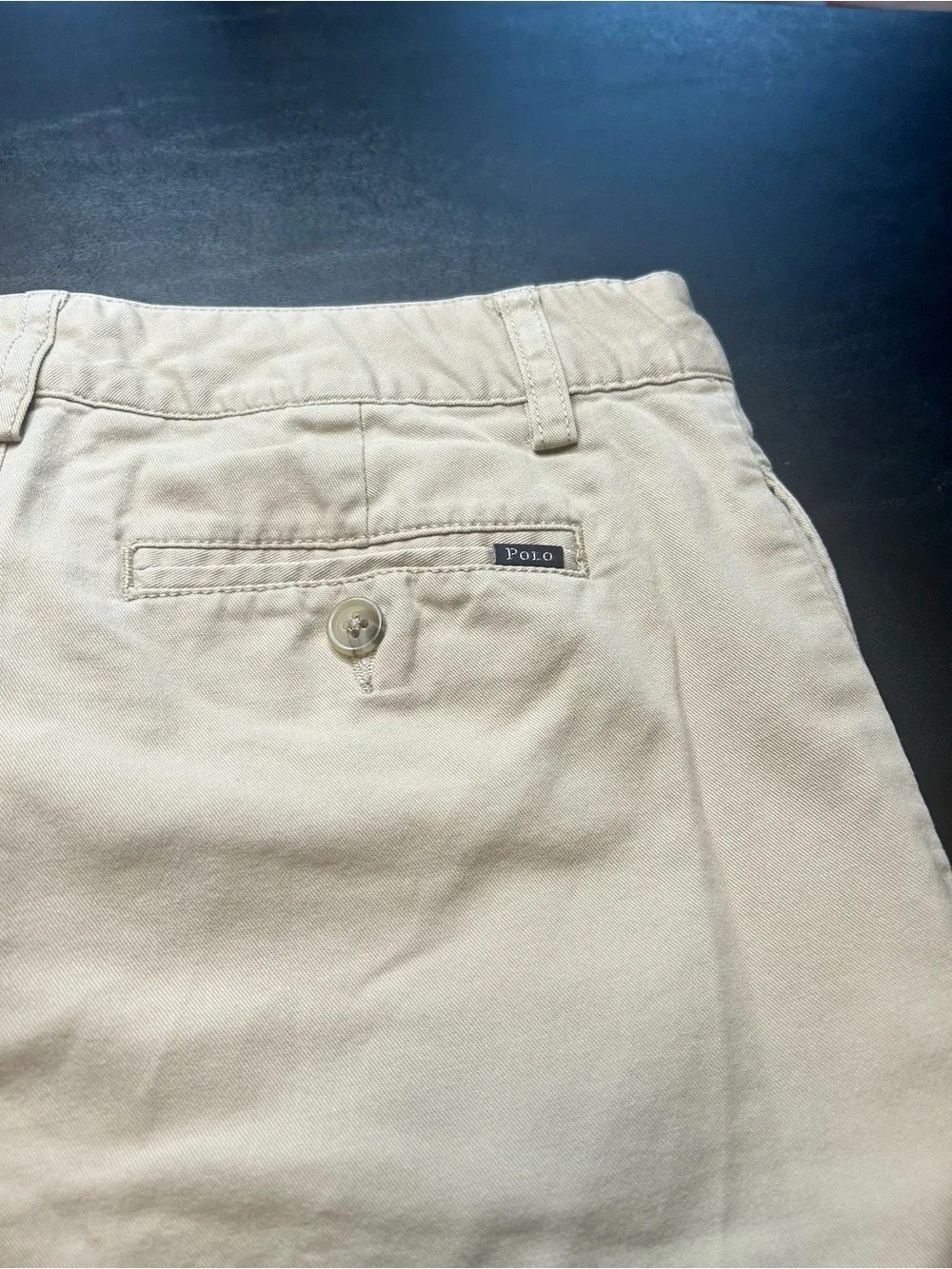 Boys Flat Front Khaki Shorts - Classic Neutral